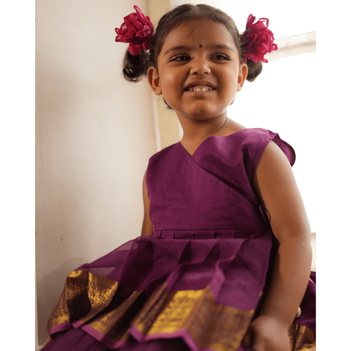 Love The World Today Anagha Sharara Coord Set - Purple