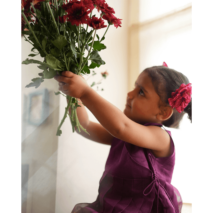 Love The World Today Anagha Sharara Coord Set - Purple