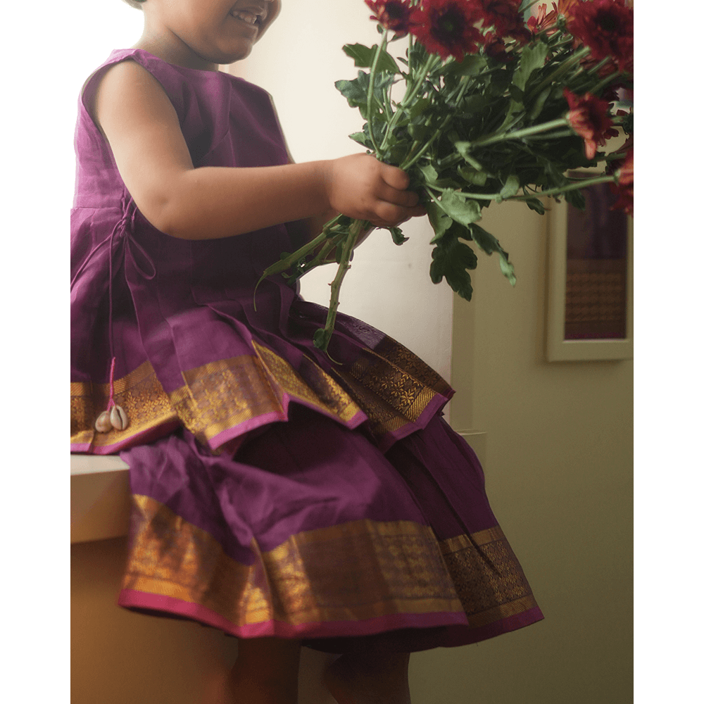 Love The World Today Anagha Sharara Coord Set - Purple