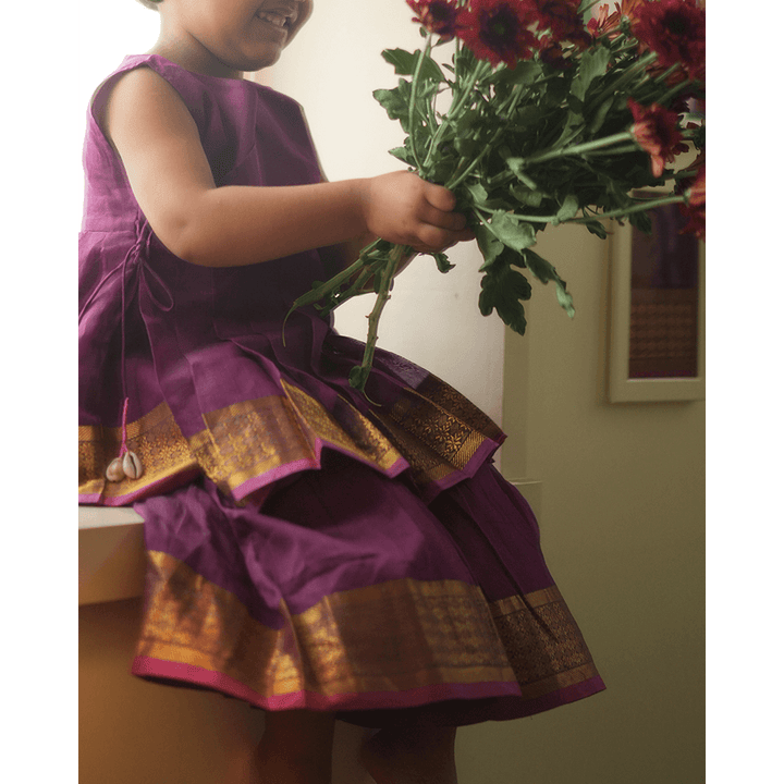 Love The World Today Anagha Sharara Coord Set - Purple