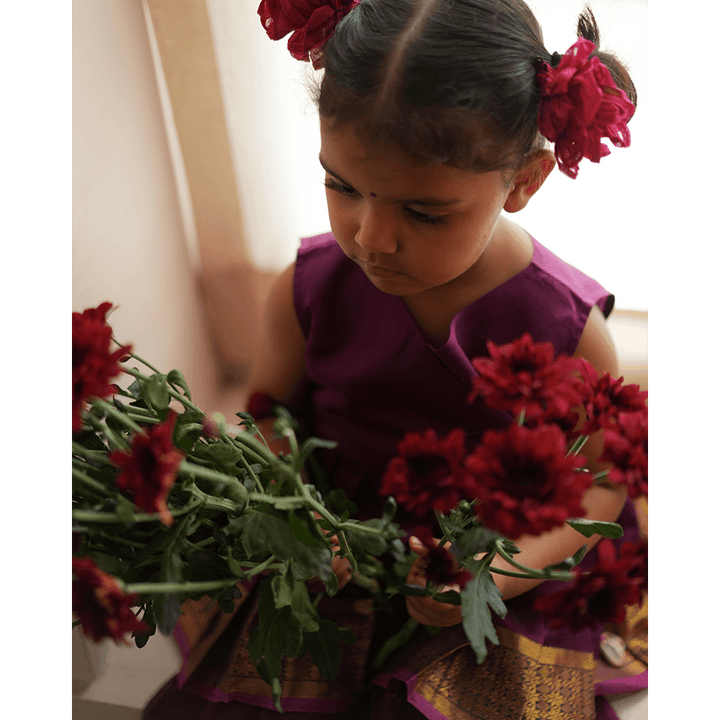 Love The World Today Anagha Sharara Coord Set - Purple