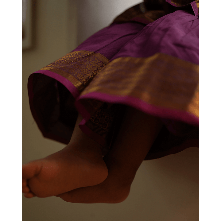 Love The World Today Anagha Sharara Coord Set - Purple