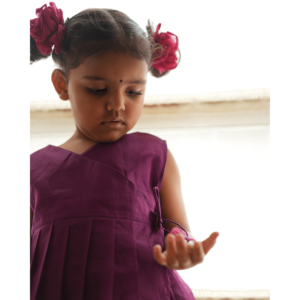 Love The World Today Anagha Sharara Coord Set - Purple