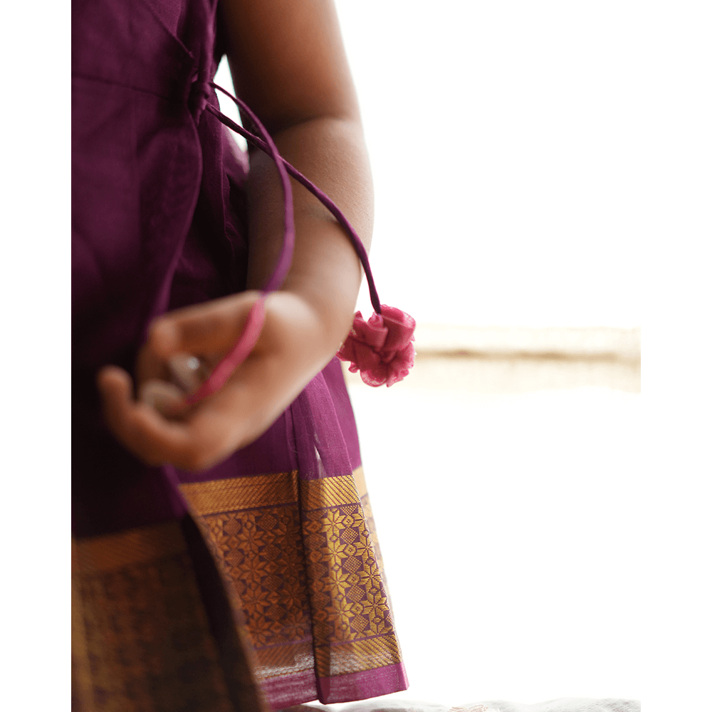 Love The World Today Anagha Sharara Coord Set - Purple