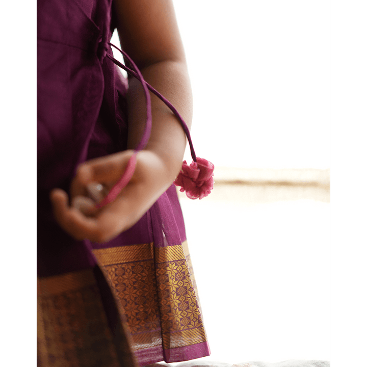 Love The World Today Anagha Sharara Coord Set - Purple