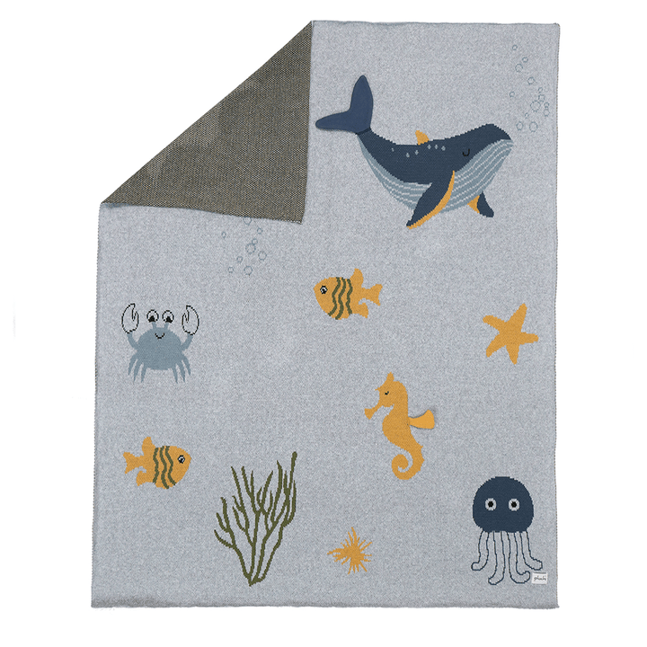 Pluchi Wonders of the Sea Cotton Knitted AC Baby Blankets