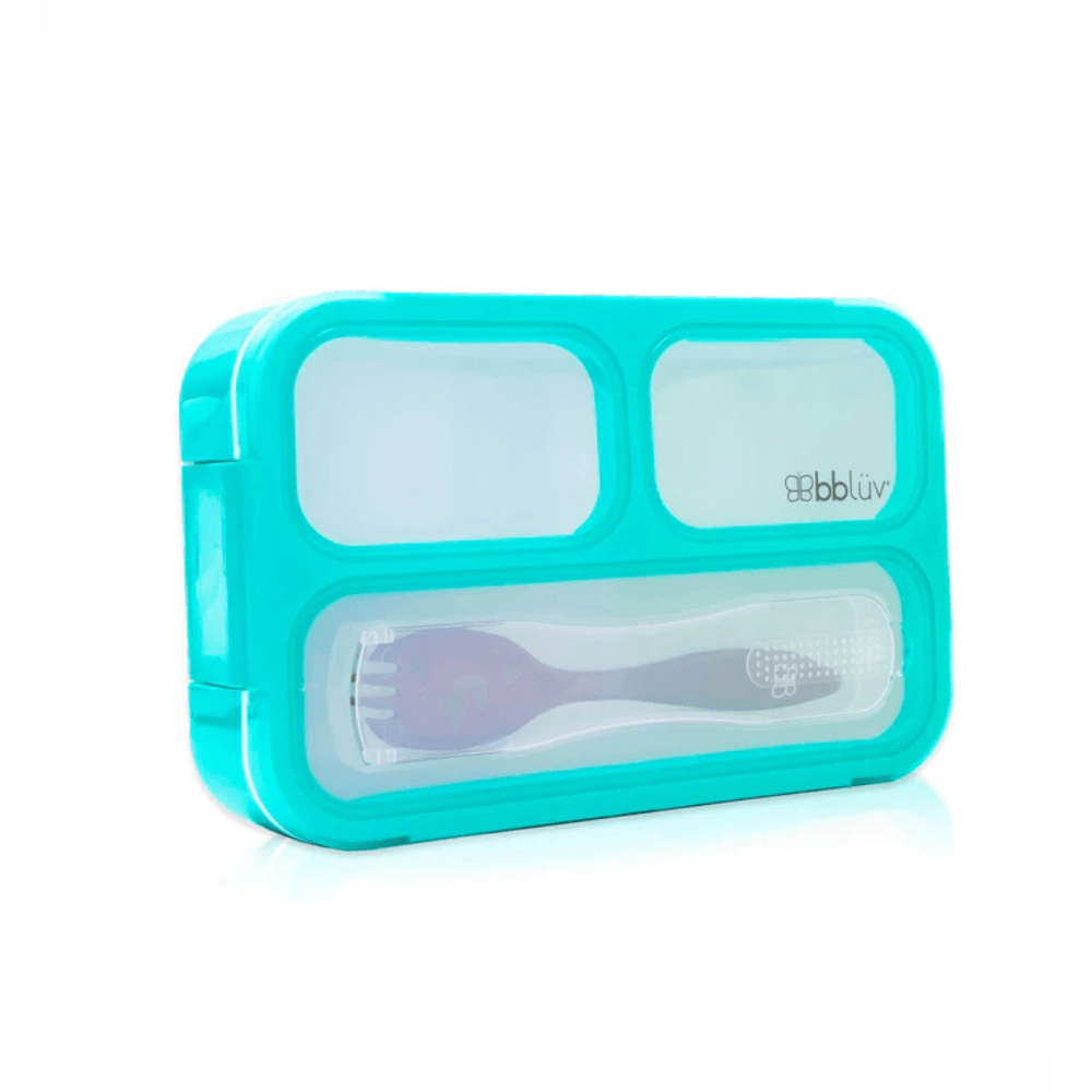 Bbluv Food Thermal Food Container with Spoon - Aqua