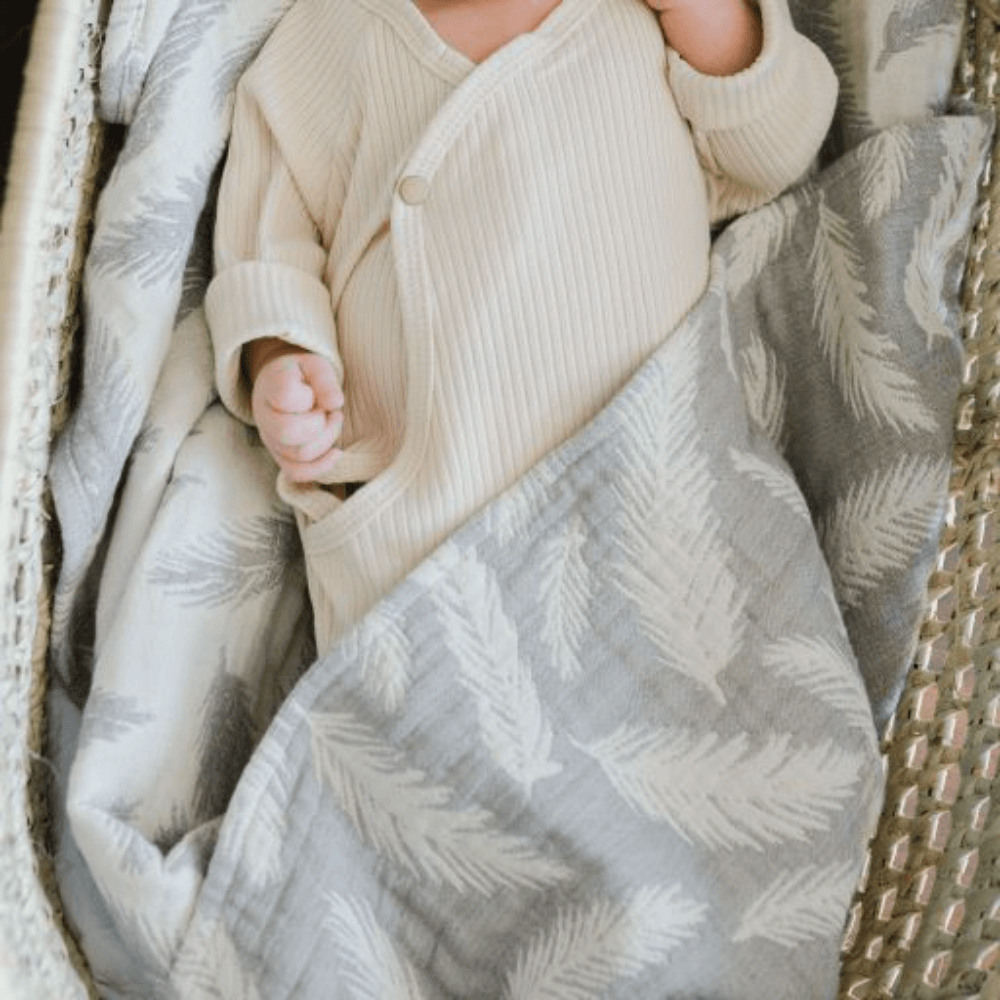 Crane Baby Jacquard Blanket