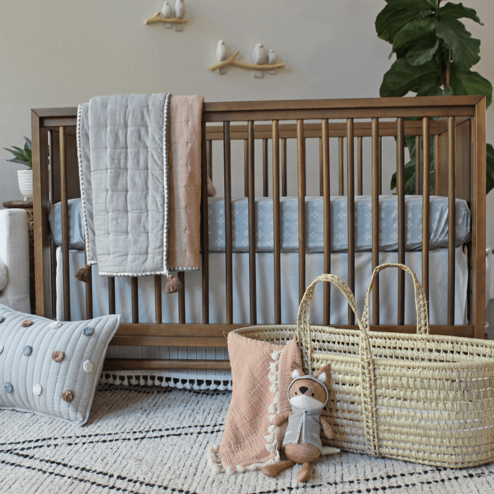 Crane Baby 100% Cotton Satin Crib Sheet