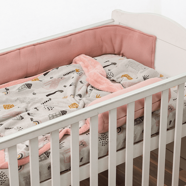 Pluchi Knitted Blanket with Faux Fur Back for Babies