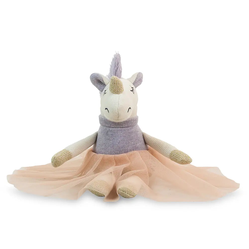 Pluchi Mystical Unicorn Lavender Milange - Natural &amp; Pink Gold Lurex Gift (Set of 2)