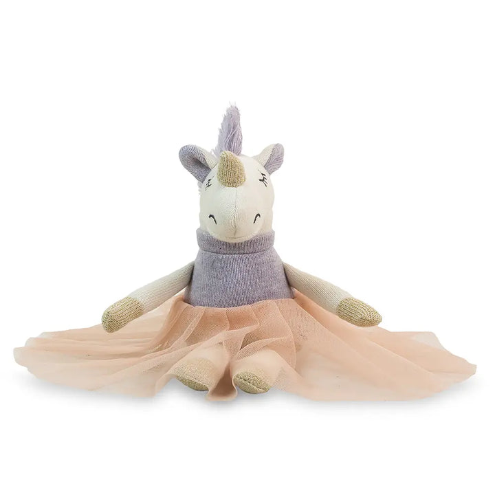 Pluchi Mystical Unicorn Lavender Milange - Natural &amp; Pink Gold Lurex Gift (Set of 2)