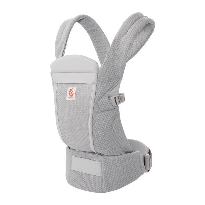 Ergobaby Omni Lite Mesh Baby Carrier – Soft &amp; Ergonomic Carrier with Padded, Adjustable Cross Shoulder Strap, Bucket Seat, Perfect for Travel &amp; Everyday Use, 0M–2 Years, Pearl Grey