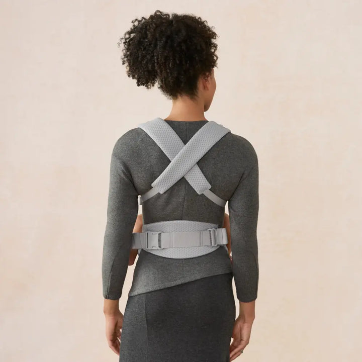 Ergobaby Omni Lite Mesh Baby Carrier – Soft &amp; Ergonomic Carrier with Padded, Adjustable Cross Shoulder Strap, Bucket Seat, Perfect for Travel &amp; Everyday Use, 0M–2 Years, Pearl Grey