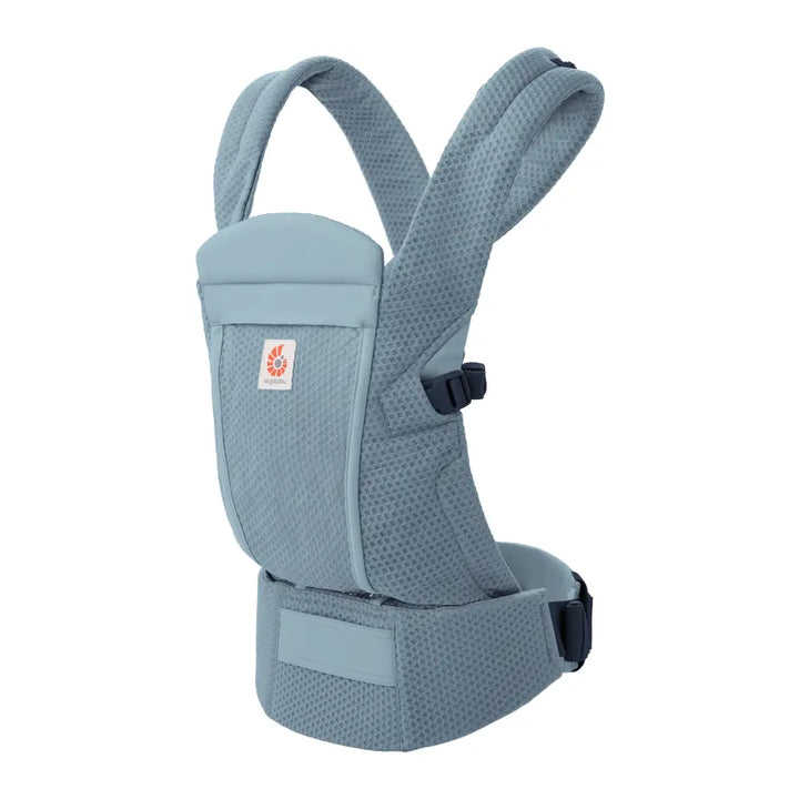 Ergobaby Omni Lite Mesh Baby Carrier – Soft &amp; Ergonomic Carrier with Padded, Adjustable Cross Shoulder Strap, Bucket Seat, Perfect for Travel &amp; Everyday Use, 0M–2 Years, Slate Blue