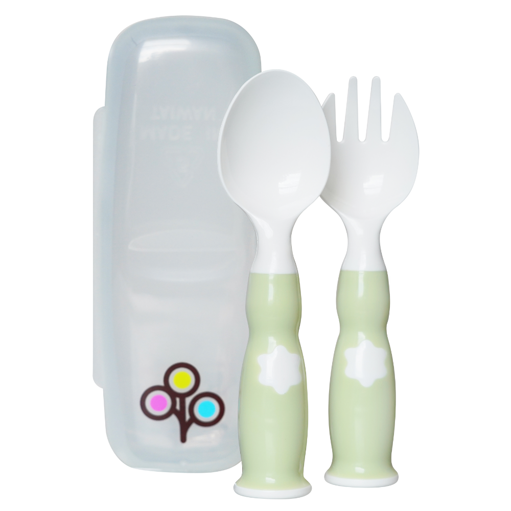 Ergonomic Fork & Spoon Set with Travel Case