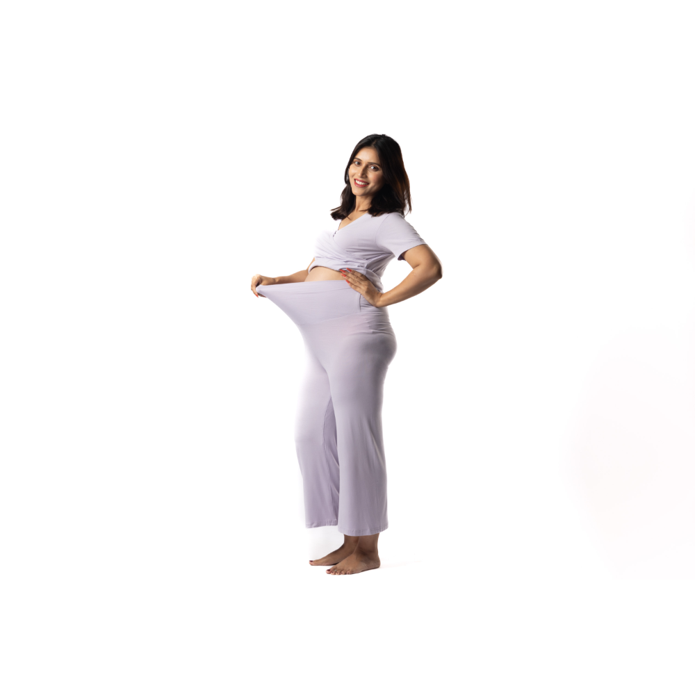 Block Hop Lilac Maternity Co-Ord Set