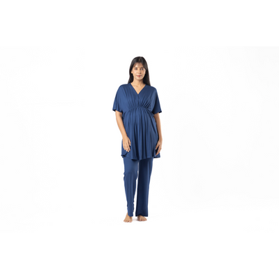 Block Hop Blue Kaftan Top