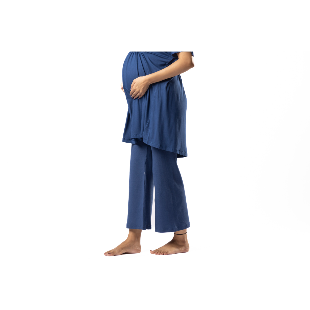 Block Hop Blue Kaftan Top