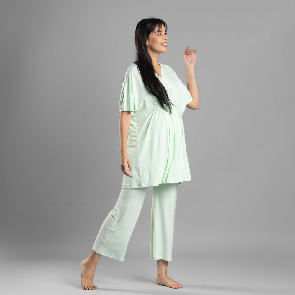 Block Hop Lime Kaftan Top