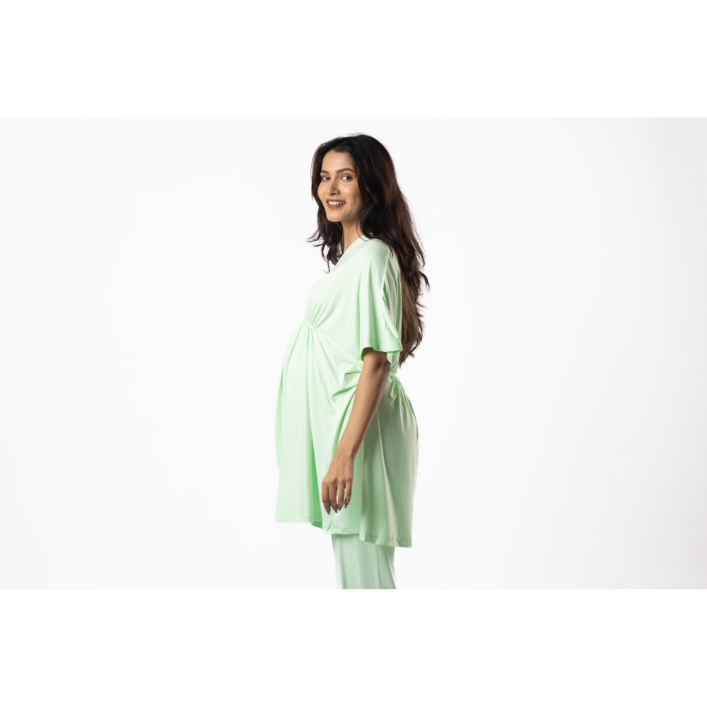 Block Hop Lime Kaftan Top