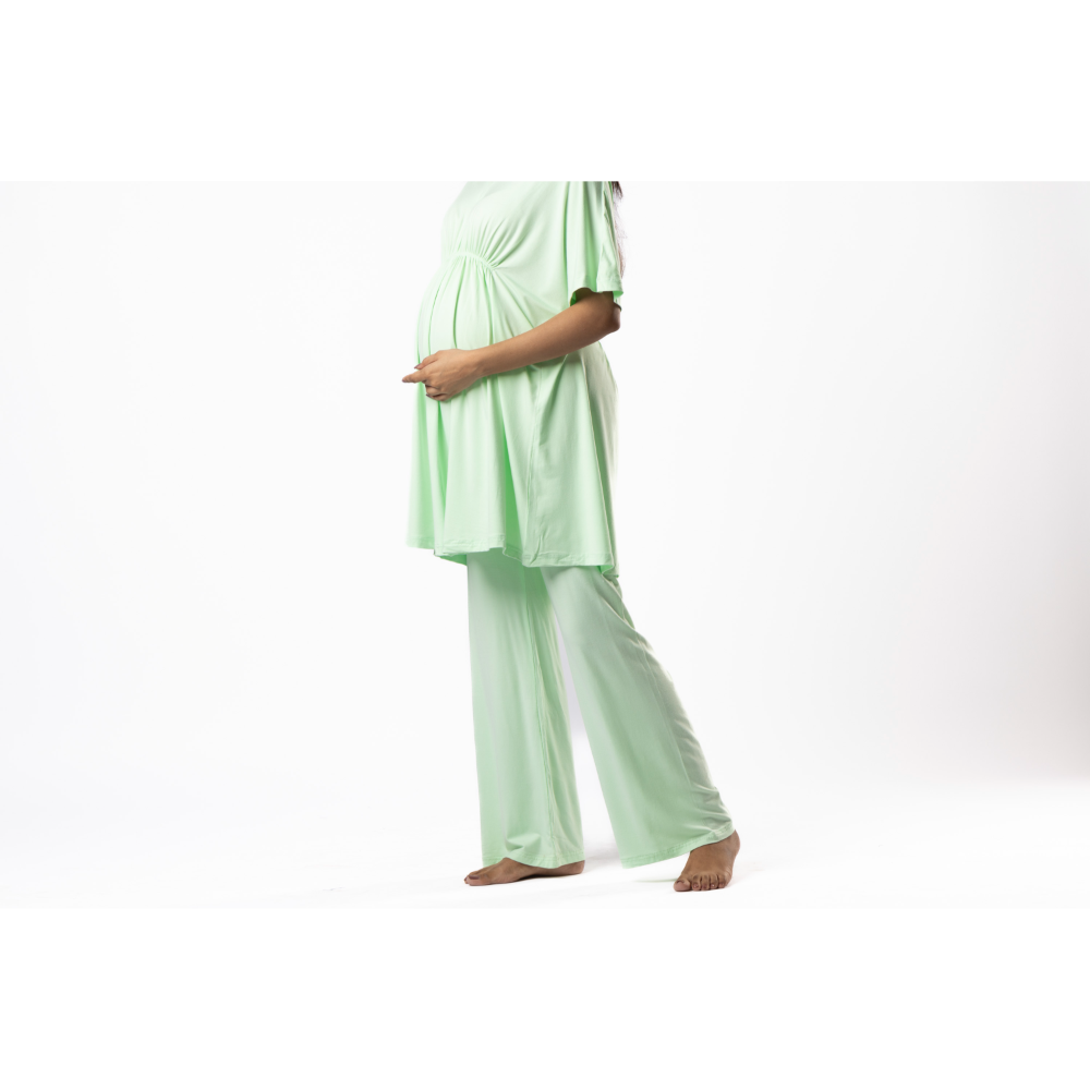 Block Hop Lime Kaftan Top