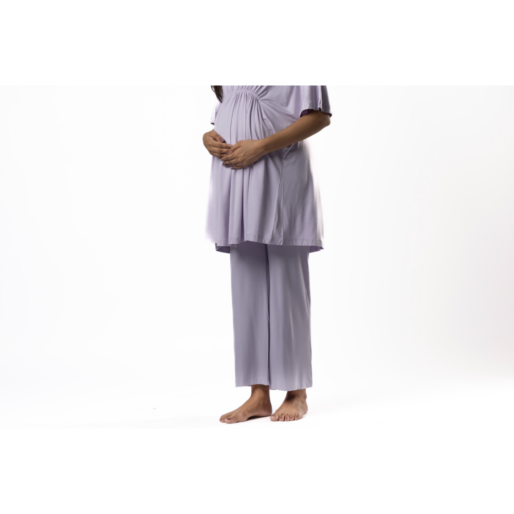 Block Hop Lilac Kaftan Top