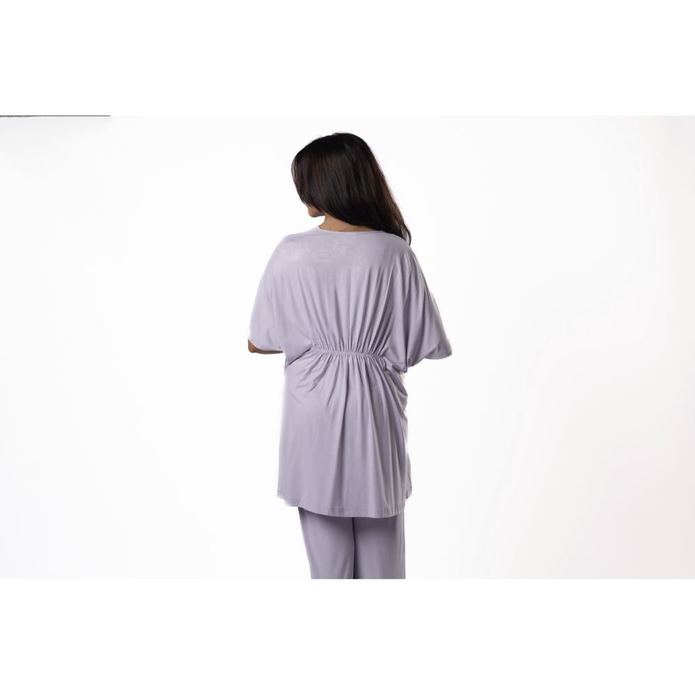 Block Hop Lilac Kaftan Top