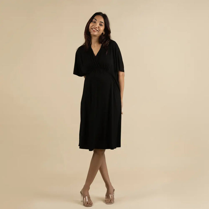 Block Hop Black Kaftan Dress - Black, Size - XXL/XXXL