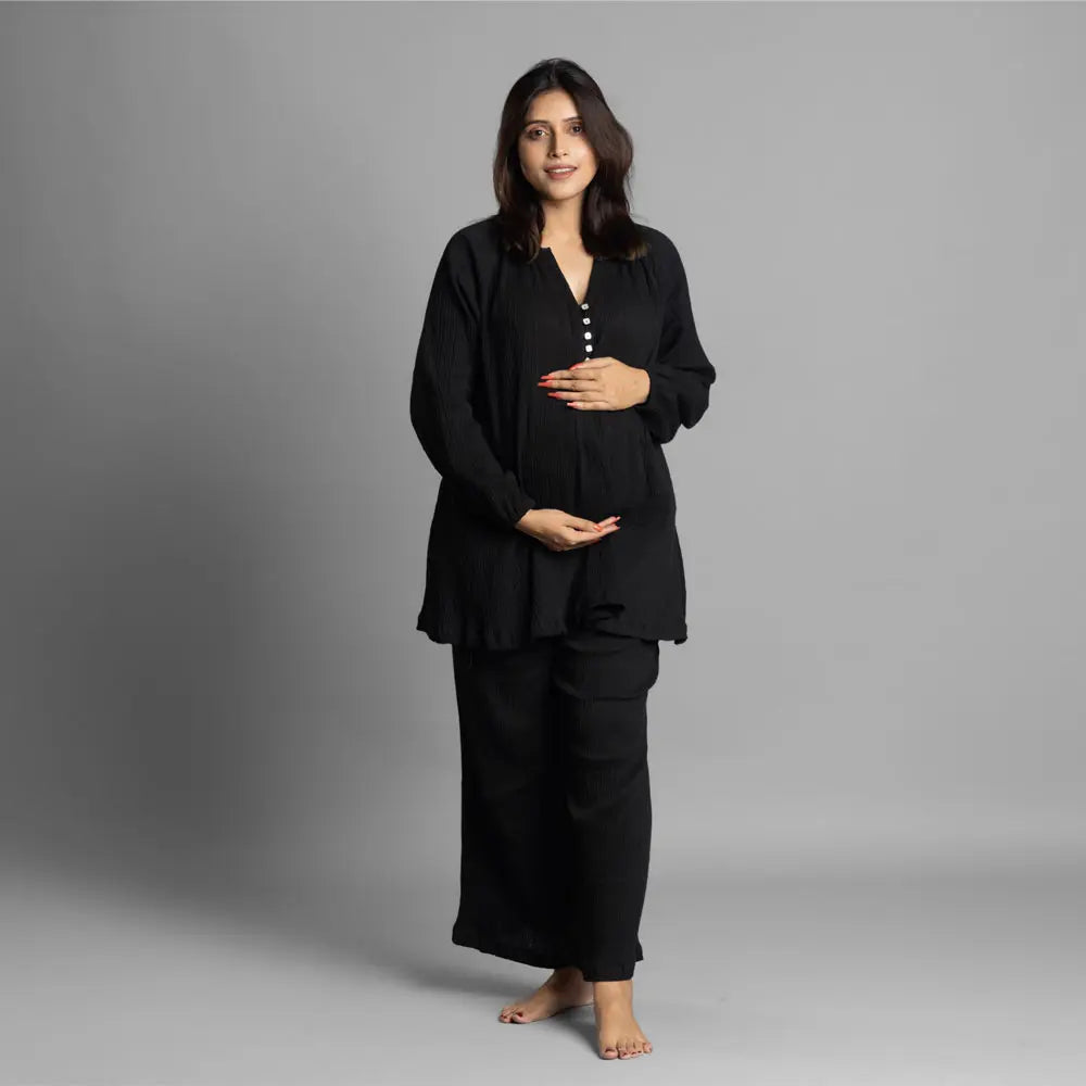 Block Hop Black Waffle Essential Set - Black, Size - XXL/XXXL