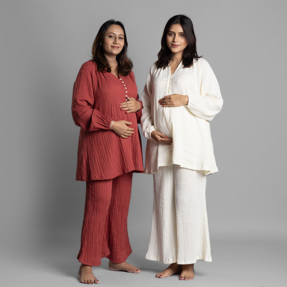 Block Hop White Waffle Essential Set - White, Size - S/M