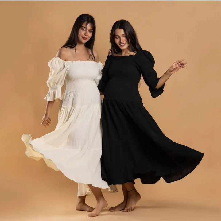 White Waffle Muslin Dress - XXL/XXXL