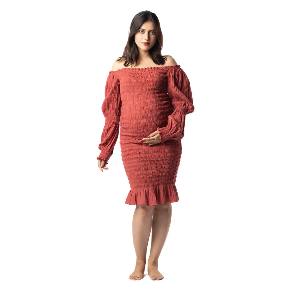 Block Hop Red Waffle Body Con Dress - Red, Size - XXL/XXXL