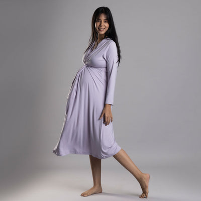 Block Hop Lilac Knotted Dress