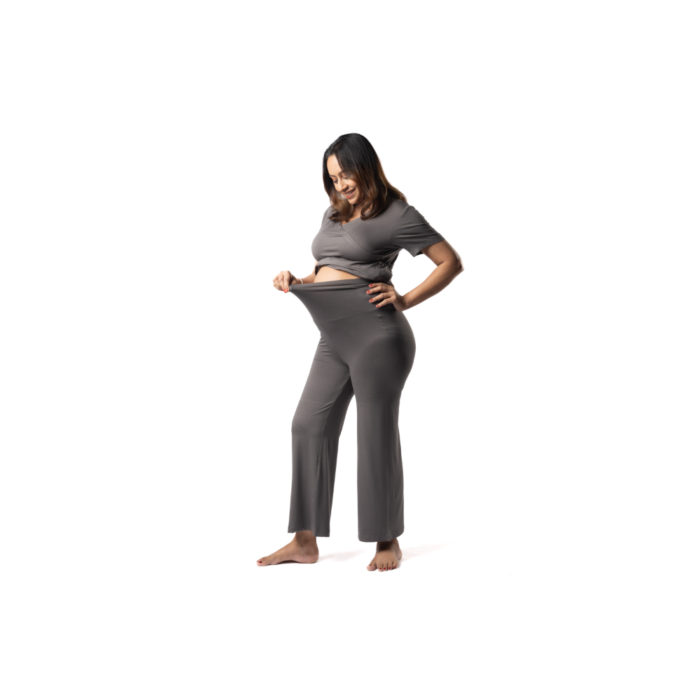 Block Hop Charcoal Grey Maternity Co-Ord Set