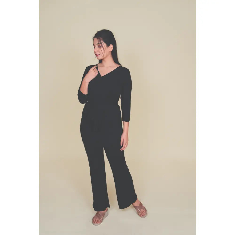 Block Hop Supportive Bamboo Over-the-Bump Leggings for Pregnancy - Black, Size - XL