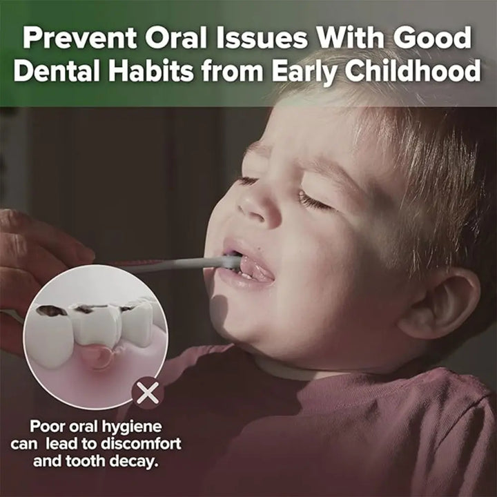 Haakaa Infant Oral Care Kit – Gentle Gum &amp; Teeth Cleaning for Babies – Pea Green