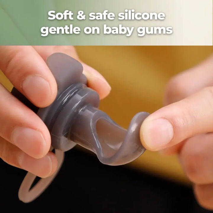 Haakaa Silicone Feeding Spoon Attachment – Converts Pouches into Easy Feeding Spoons