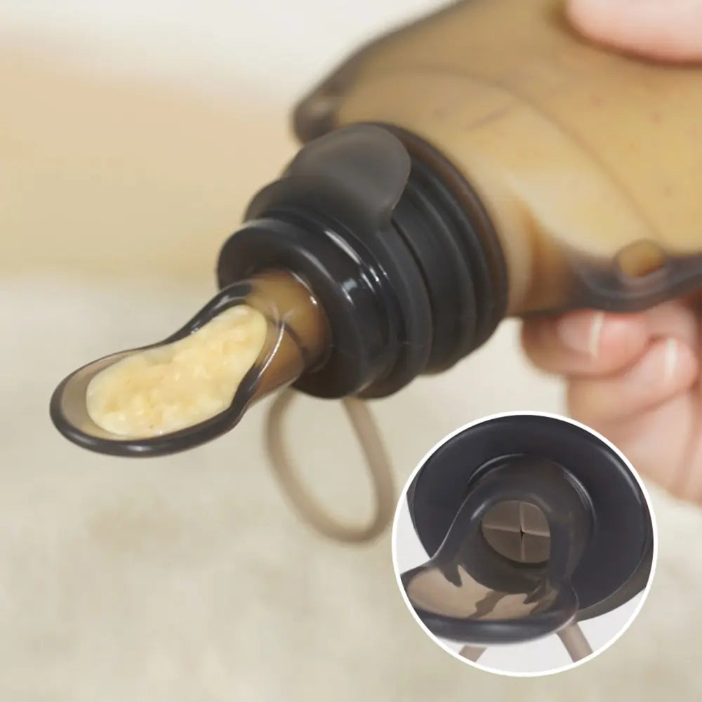 Haakaa Silicone Feeding Spoon Attachment – Converts Pouches into Easy Feeding Spoons