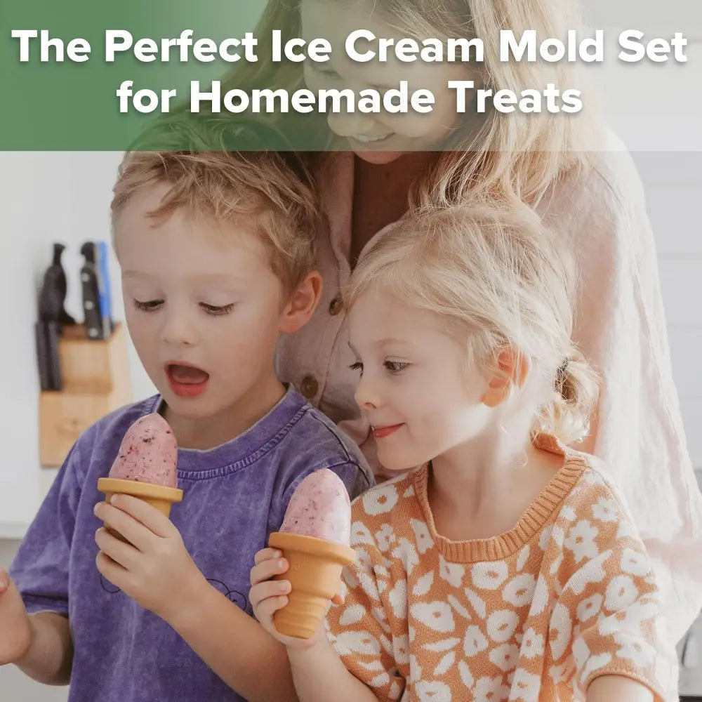 Haakaa Freeze-N-Sip Ice Cream Mould Set – Fun Frozen Treats for Babies &amp; Toddlers – Marigold