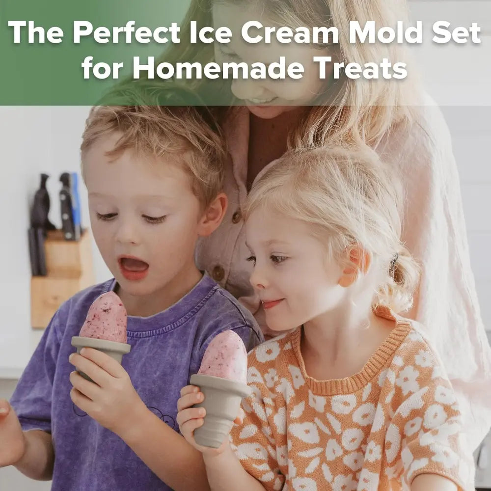 Haakaa Freeze-N-Sip Ice Cream Mould Set – Fun Frozen Treats for Babies &amp; Toddlers – Slate Berry