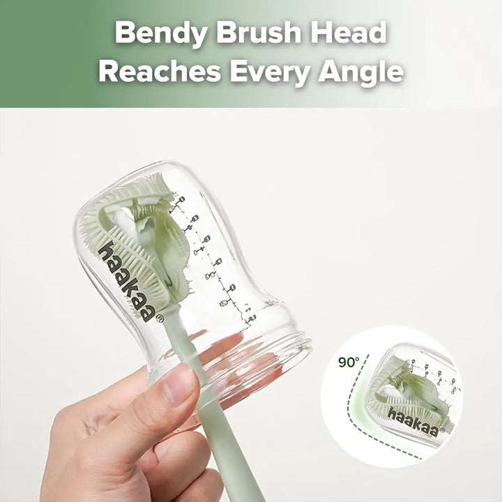 Haakaa 5-in-1 Cleaning Brush Set – All-in-One Cleaning Solution for Bottles, Teats &amp; Accessories