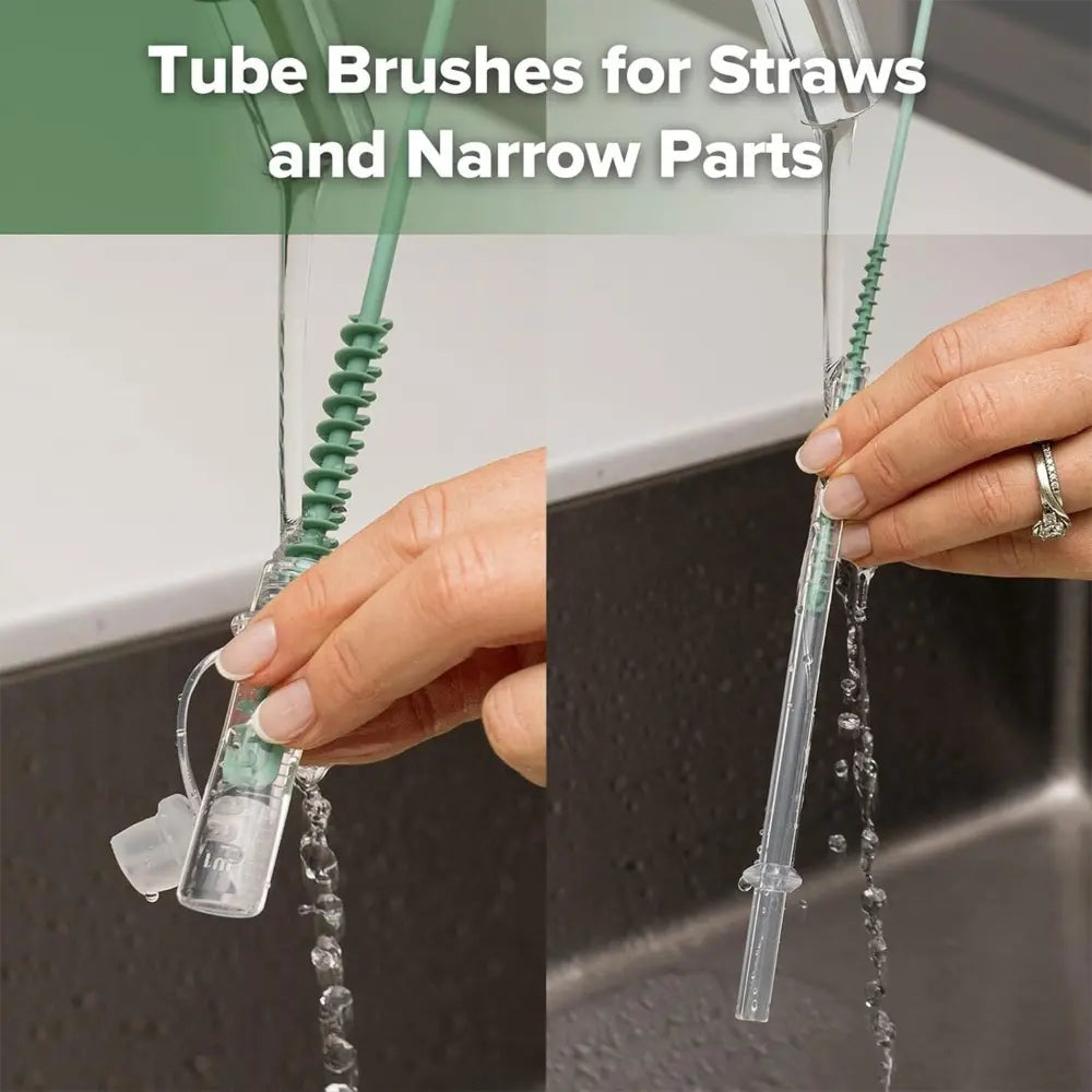 Haakaa 5-in-1 Cleaning Brush Set – All-in-One Cleaning Solution for Bottles, Teats &amp; Accessories