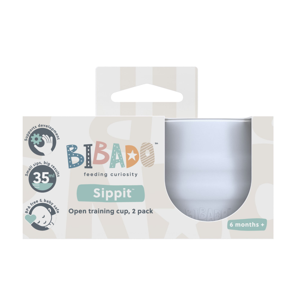 BiBaDo Sippit™ Silicone Open Drinking Cup - Pack of 2