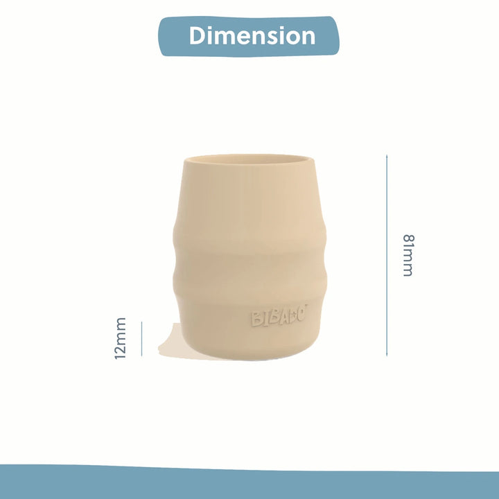 Bibado Big Sipper Silicone Training Cup with SteadySip Base – Fawn