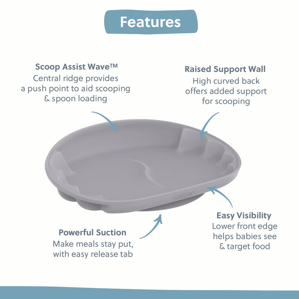 Bibado Learning Curve Weaning Plate – Mist