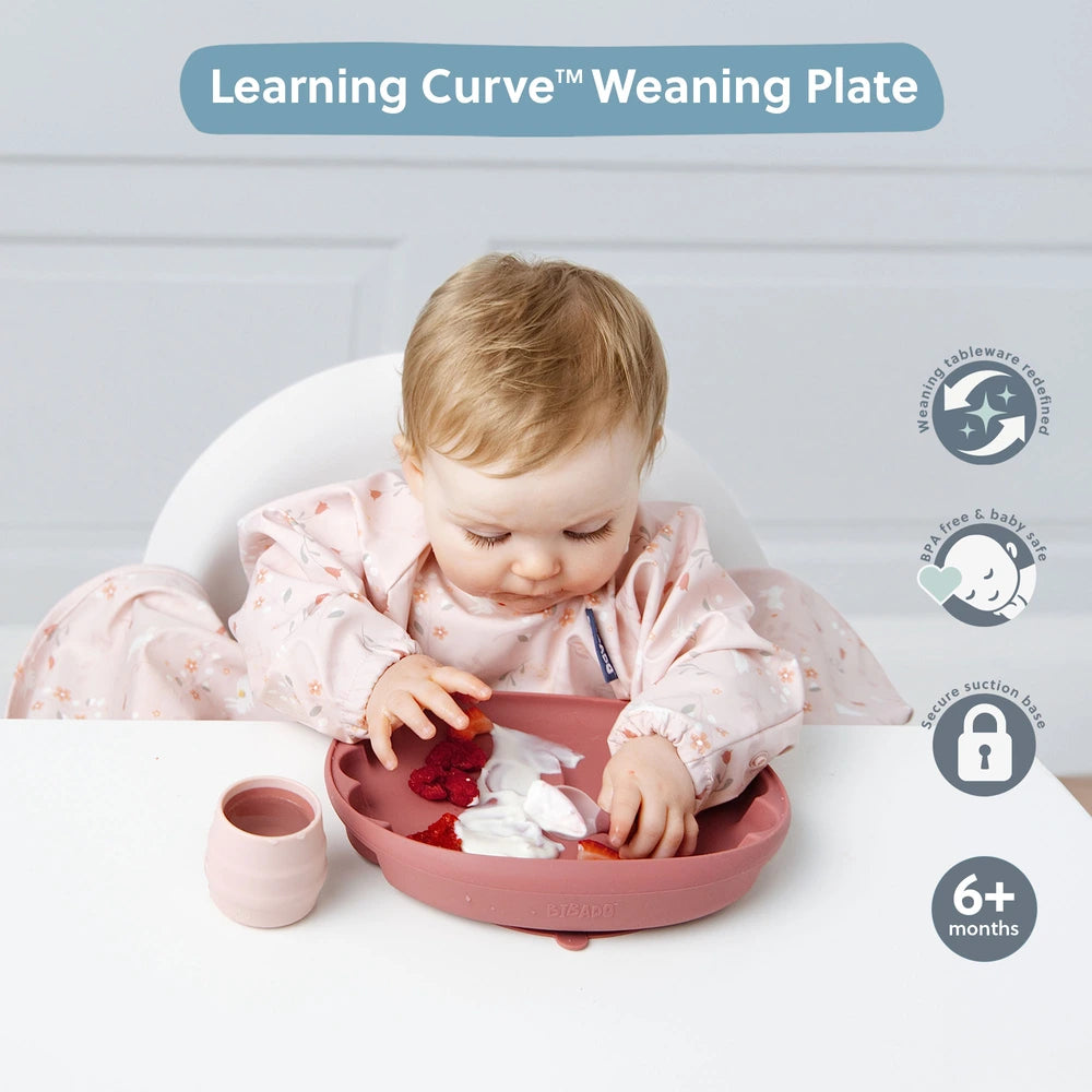 Bibado Learning Curve Weaning Plate – Blush