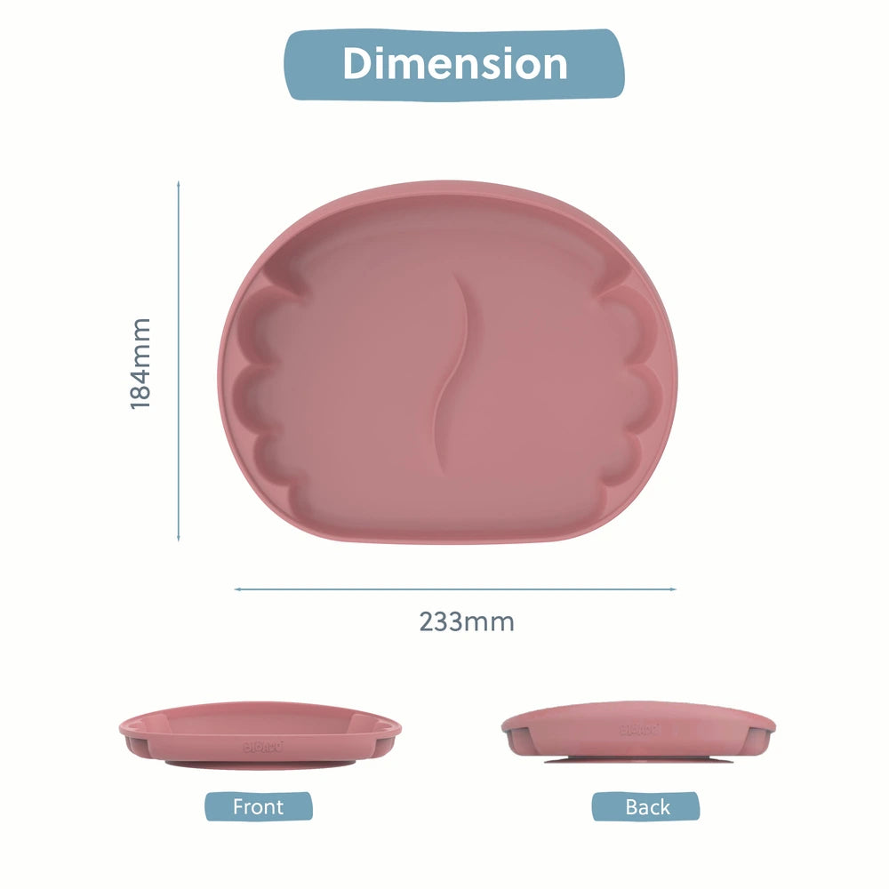 Bibado Learning Curve Weaning Plate – Blush