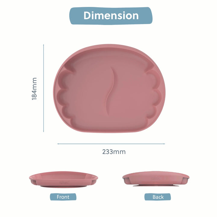 Bibado Learning Curve Weaning Plate – Blush