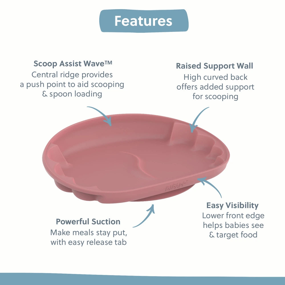 Bibado Learning Curve Weaning Plate – Blush